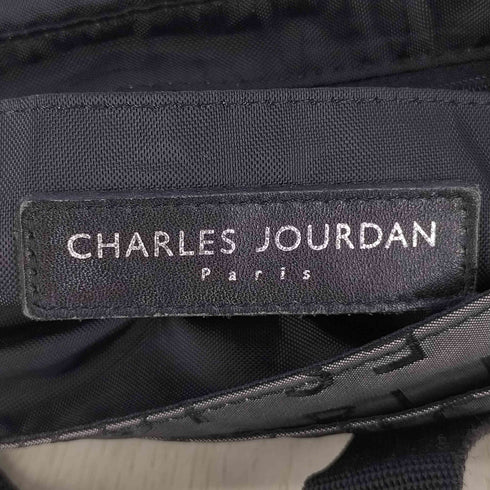 シャルルジョルダン CHARLES JOURDAN ロゴ総柄 刺繍 ショルダーバッグ レディース