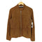 ザラ ZARA 山羊革 スエード シングルライダースジャケット メンズ import:M