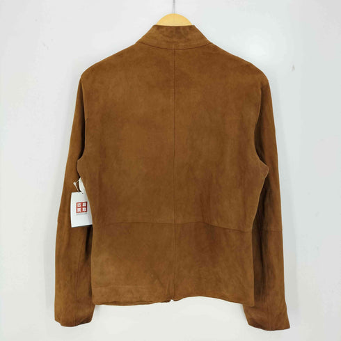ザラ ZARA 山羊革 スエード シングルライダースジャケット メンズ import:M