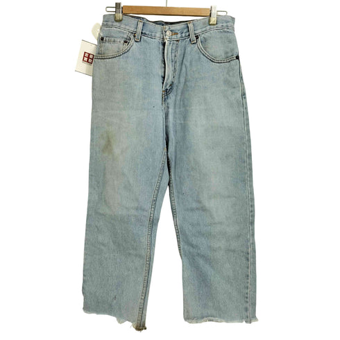 リーバイス Levis 90S エジプト製 REGULAR FIT ボタン裏436 刻印 505 ストレート デニムパンツ カットオフ メンズ W30L34
