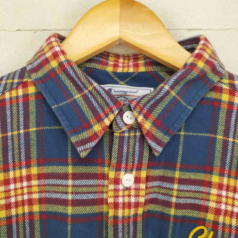 チャンピオン Champion ロゴ刺繍ネルシャツ メンズ JPN:M