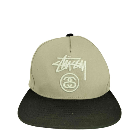 ステューシー Stussy シャネルロゴ 刺繍 バイカラー 6パネル ベースボールキャップ メンズ