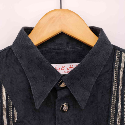 Jacoly&Hulez ストライプ切替 S/S シャツ メンズ 42