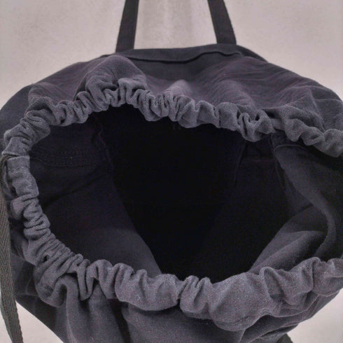 ワイズ Ys EMBROIDERED CANVAS DRAWSTRING BAG メンズ