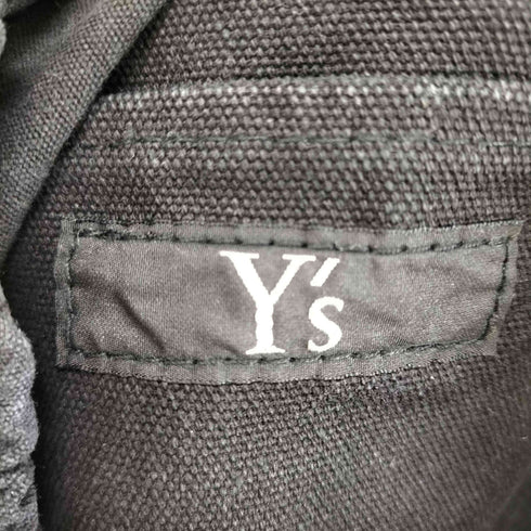 ワイズ Ys EMBROIDERED CANVAS DRAWSTRING BAG メンズ