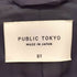 パブリックトウキョウ PUBLIC TOKYO 2020AW カシミヤ メルトン チェスター コート レディース JPN:1