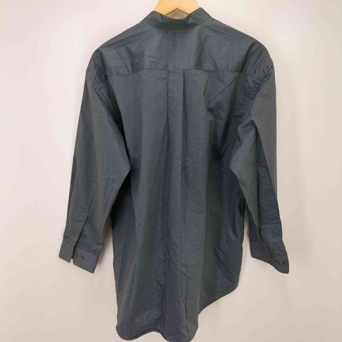ハナエモリ HANAE MORI MONSIEUR ポリコットン バンドカラー L/S シャツ メンズ JPN:L