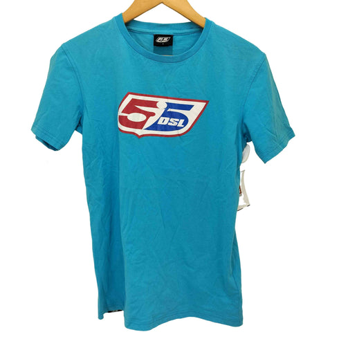 フィフティーファイブディーエスエル 55DSL トリコロール ロゴ プリント S/S Tシャツ Y2K レディース import:S