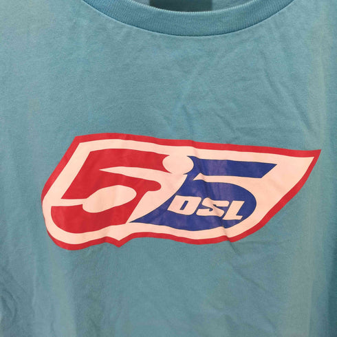 フィフティーファイブディーエスエル 55DSL トリコロール ロゴ プリント S/S Tシャツ Y2K レディース import:S