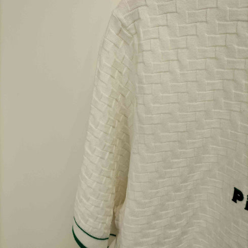 PEAC A DONE エンブレム ラバー プリント 凹凸 クルーネック Tシャツ メンズ