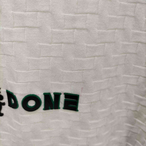PEAC A DONE エンブレム ラバー プリント 凹凸 クルーネック Tシャツ メンズ