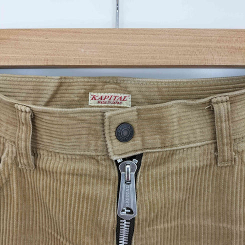 キャピタル KAPITAL 8Wコーデュロイ 5P ZIPPERラットフレアパンツ メンズ 34