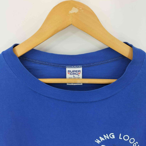 SUPER CRU 80S USA製 HAWAII HANG LOOSE Tシャツ メンズ import:L