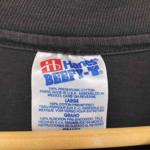 ヘインズ Hanes USA製 BEEFY-T 両面プリント Tシャツ シングルステッチ Hawaii NORTHSHORE メンズ import:L