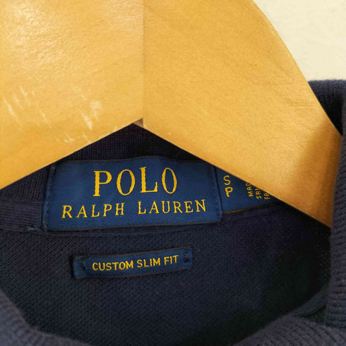 ポロラルフローレン POLO RALPH LAUREN CUSTOM SLIM FIT ビッグポニー刺繍 星条旗ポロシャツ メンズ import:S