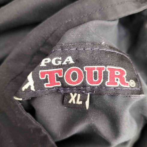 SUN MOUNTAON PGA TOUR ロゴ刺繍 ゴルフ リバーシブル ピステ Vネックプルオーバー メンズ import:XL