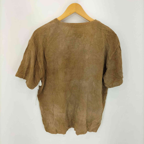 シルク100% ノーカラー S/S シャツブラウス レディース JPN:M