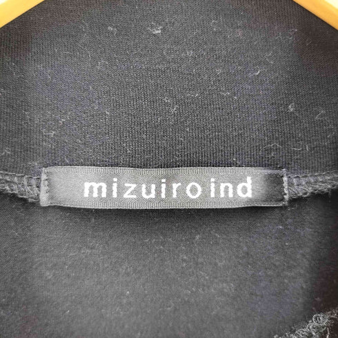 ミズイロインド mizuiro ind シャツカラー ハイネック プルオーバー レディース