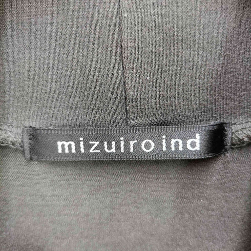 ミズイロインド mizuiro ind 24AW シャツカラー ハイネック プルオーバー レディース