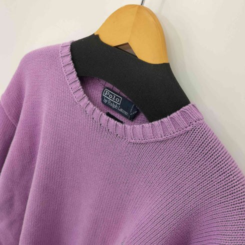ポロバイラルフローレン Polo by RALPH LAUREN 90S ポニー刺繍 コットン100% L/S リブニット メンズ JPN:XL