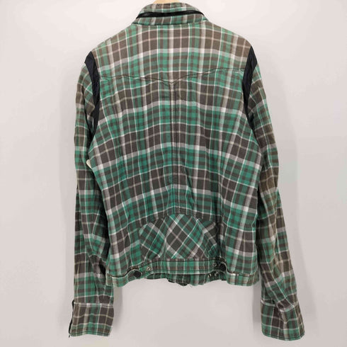ディーゼル DIESEL チェック柄 ジップデザイン フードイン ジャケット メンズ import:XL
