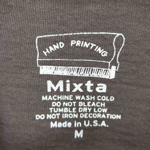 ミクスタ MIXTA 23SS USA製 WEST COAST T-SHIRTS ウェストコースト ハンドプリント S/S Tシャツ レディース import:M