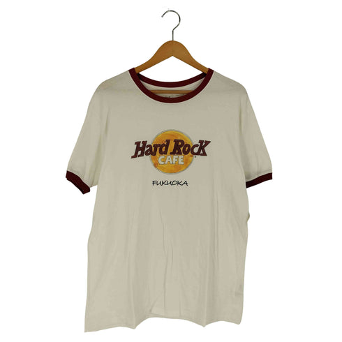 ハードロックカフェ Hard Rock Cafe インド製 FUKUOKA リンガーTシャツ メンズ import:L
