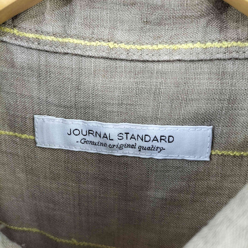 ジャーナルスタンダード JOURNAL STANDARD 長袖ストライプリネンシャツ メンズ JPN:S