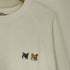 メゾンキツネ MAISON KITSUNE DOUBLE FOX HEAD PATCH CLASSIC SWEATSHIRT ダブルフォックスヘッド パッチ ワンポイント スウェット メンズ import:L