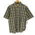 エディーバウアー Eddie Bauer 90-00S 白タグ マドラスチェック B.D S/S シャツ メンズ import:M