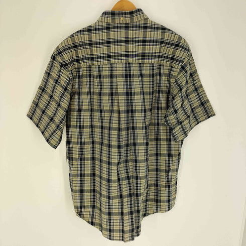 エディーバウアー Eddie Bauer 90-00S 白タグ マドラスチェック B.D S/S シャツ メンズ import:M