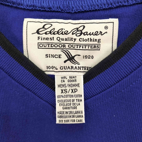 エディーバウアー Eddie Bauer 00S OUTDOOR OUTFITTERS Vネック L/S Tシャツ メンズ import:XS