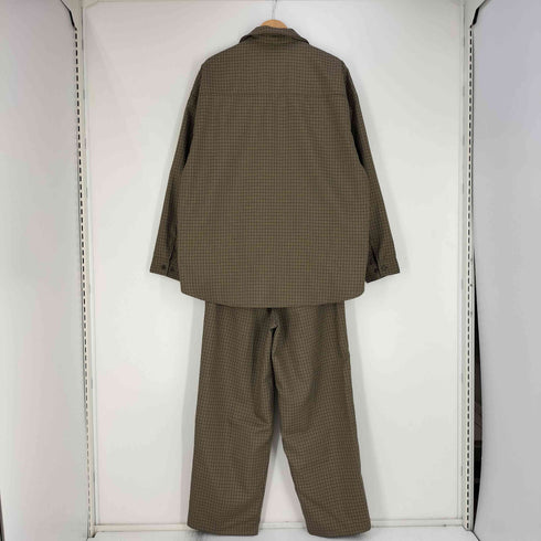 フリークスストア FREAKS STORE チェック柄 シャツジャケット 2タックパンツ セットアップ メンズ JPN:M