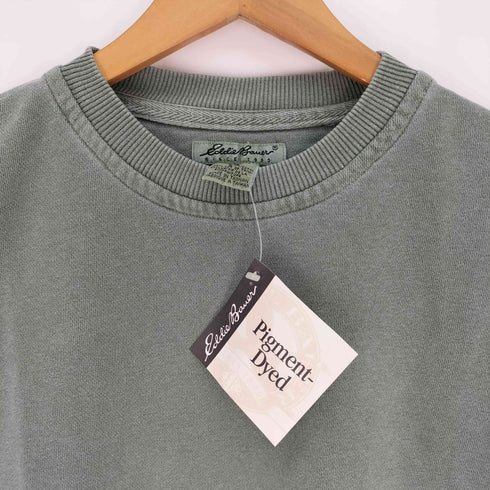 エディーバウアー Eddie Bauer 90-00S Pigment-Dyed ピグメント ダイ 染色加工 クルーネック スウェット デッドストック メンズ S/P