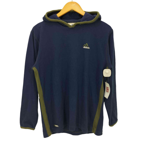 アディダス adidas 00S 国旗タグ ラバー パフォーマンスロゴ プリント プルオーバーパーカー レディース import:M