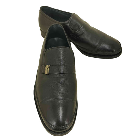 スコッチグレイン SCOTCH GRAIN シングル ストラップ シボレザー スリッポン シューズ レディース 24 1/2 EEE