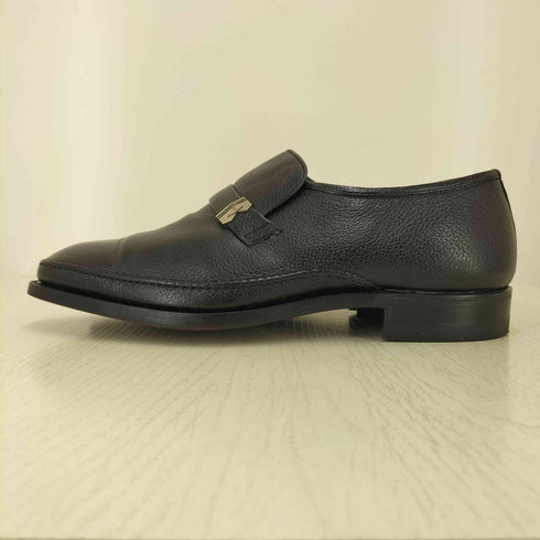 スコッチグレイン SCOTCH GRAIN シングル ストラップ シボレザー スリッポン シューズ レディース 24 1/2 EEE