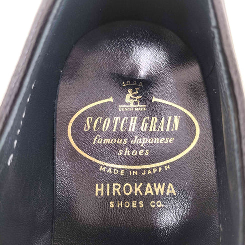 スコッチグレイン SCOTCH GRAIN シングル ストラップ シボレザー スリッポン シューズ レディース 24 1/2 EEE
