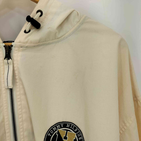 トミーヒルフィガー TOMMY HILFIGER 90s ロゴワッペン 裾ドローコード アノラックパーカー メンズ import:XL