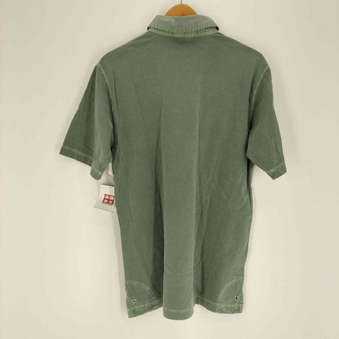 ランズエンド LANDS END 90S 裾ステッチ 切替 ポロ シャツ メンズ import:S