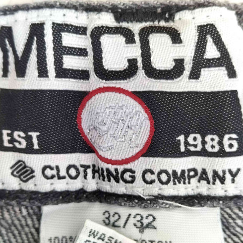 メッカ mecca ブラック バギーデニム メンズ 32/32