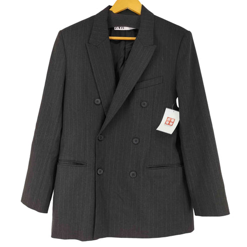 ザラ ZARA ダブルブレスト テーラードジャケット メンズ M