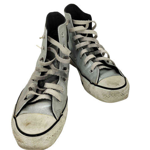 コンバース CONVERSE ALL STAR 日本製 HI 銀本革 スニーカー メンズ 5 1/2