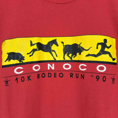 スクリーンスターズ SCREEN STARS 90S MADE IN USA CONOCO プリントTシャツ 袖裾シングル メンズ M