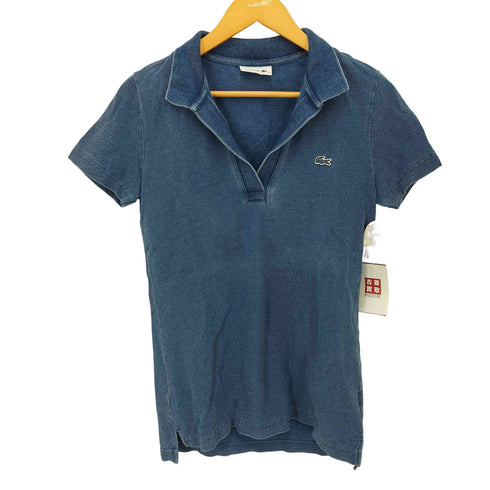 ラコステ LACOSTE スキッパー インディゴ ポロシャツ レディース FR:38