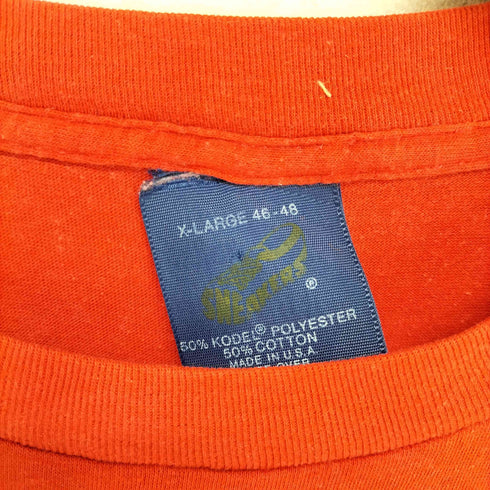 SNEAKERS MADE IN USA チームロゴプリントTシャツ 袖裾シングル メンズ XL