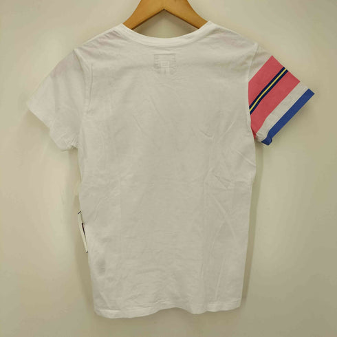 ポロラルフローレン POLO RALPH LAUREN ポニー 刺繍 POLO スリーブ プリント S/S Tシャツ レディース import:S