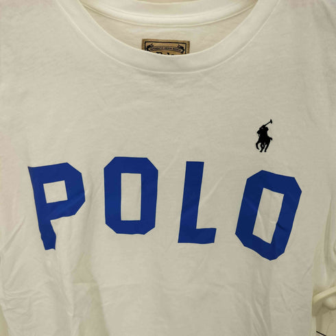 ポロラルフローレン POLO RALPH LAUREN ポニー 刺繍 POLO スリーブ プリント S/S Tシャツ レディース import:S
