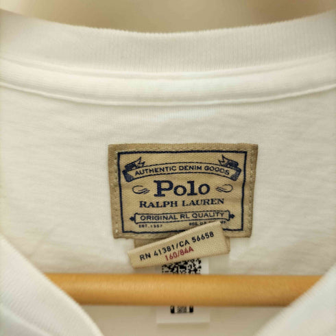 ポロラルフローレン POLO RALPH LAUREN ポニー 刺繍 POLO スリーブ プリント S/S Tシャツ レディース import:S