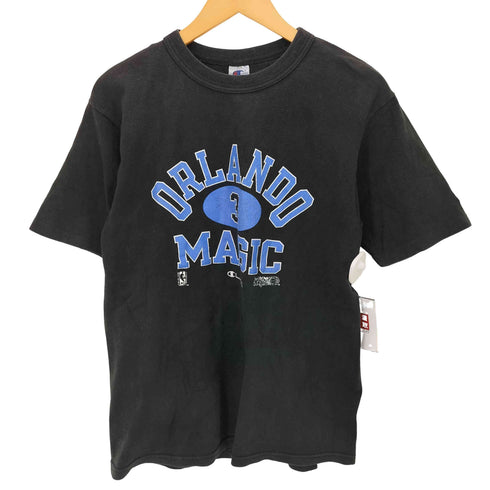 チャンピオン Champion 90S USA製 青刺繍タグ ORLANDO MAGIC カプセル 3段 カレッジプリント S/S Tシャツ メンズ import:M
